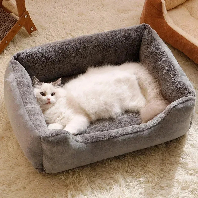 Plush Breathable Cat Bed House for Cozy Naps