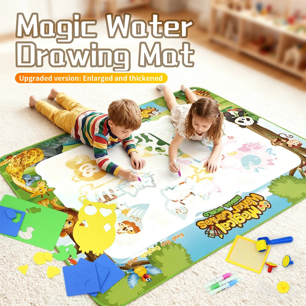 Magic Water Drawing Mat For Kids – Reusable Mess-Free Doodle Board