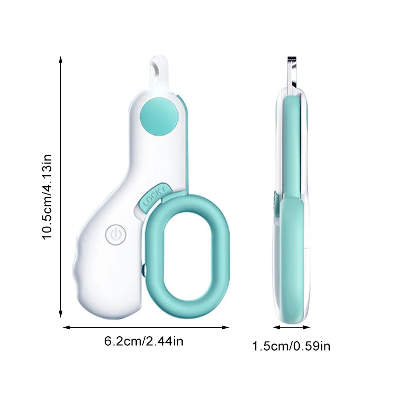 LED Pet Nail Clipper Scissors – Safe Grooming for Cats & Dogs