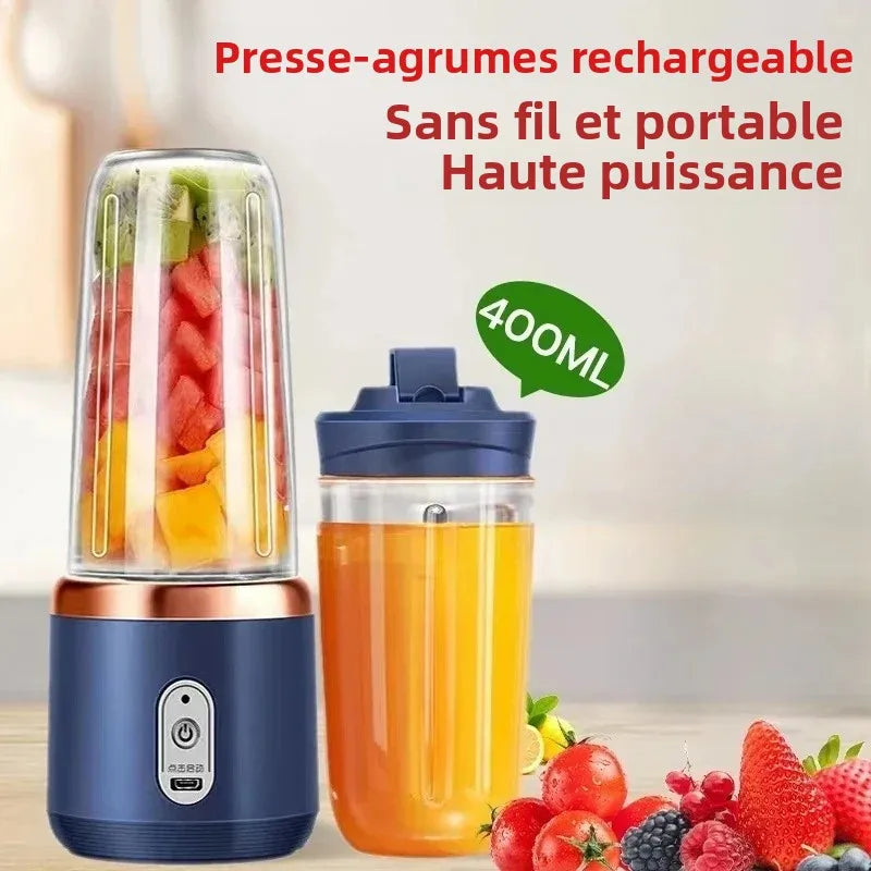 Portable USB Blender Juicer Cup 400 ml For Travel Smoothies
