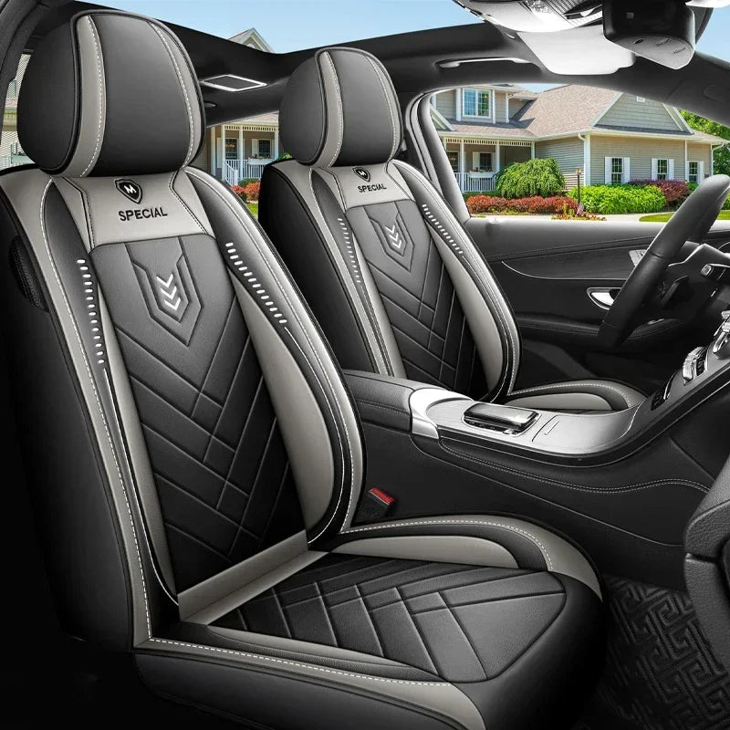 gray 1pcs Color Name Universal Faux Leather Car Seat Cover – Single Front Seat