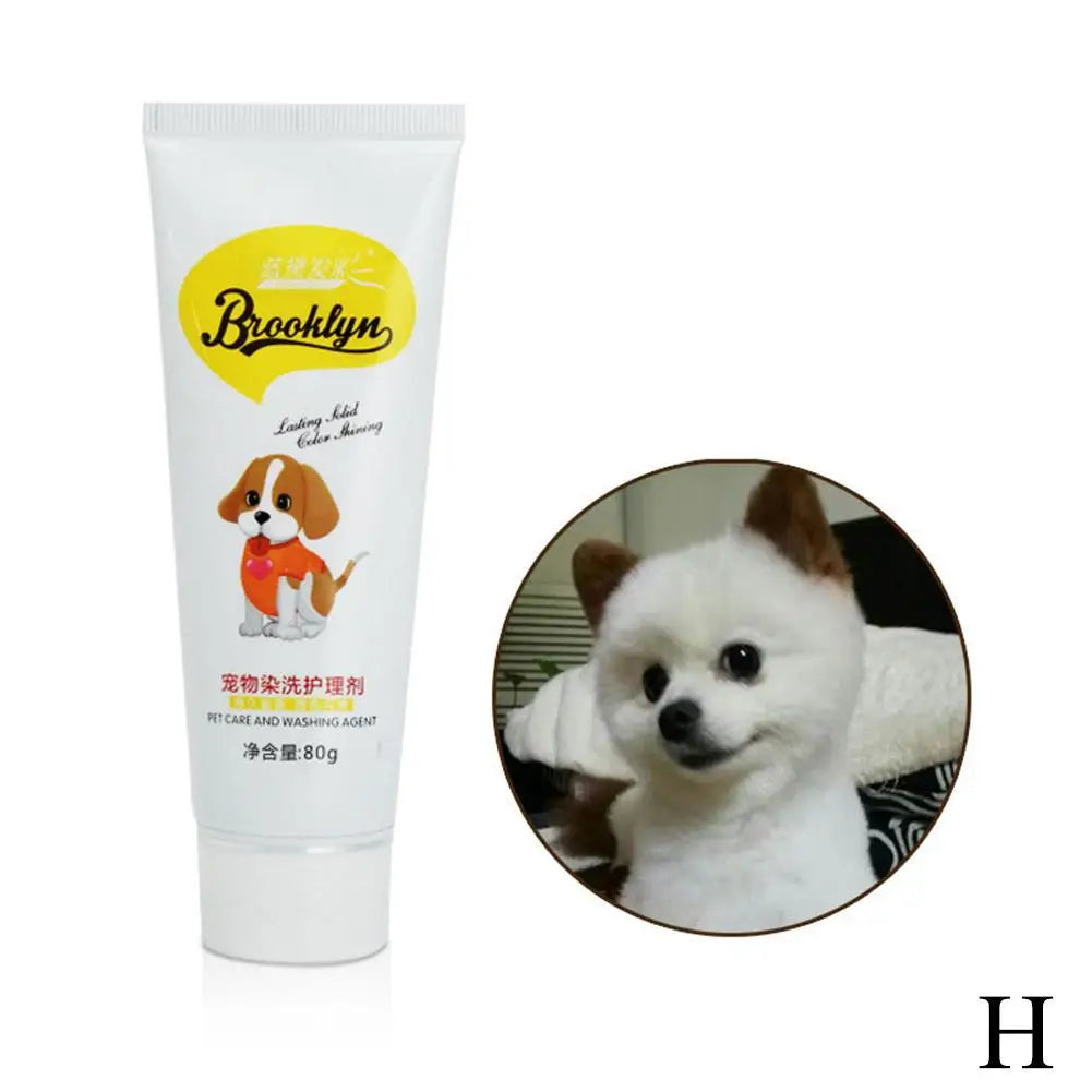 Chocolate Brown Color Pet Hair Dye Cream for Dogs and Cats – Bright Long-Lasting Color