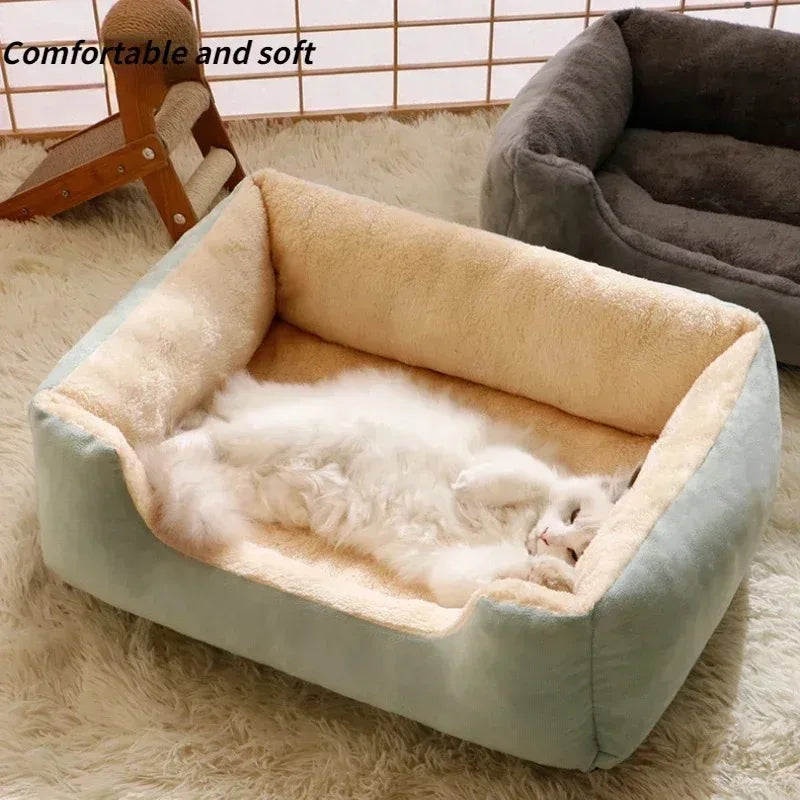 Plush Breathable Cat Bed House for Cozy Naps