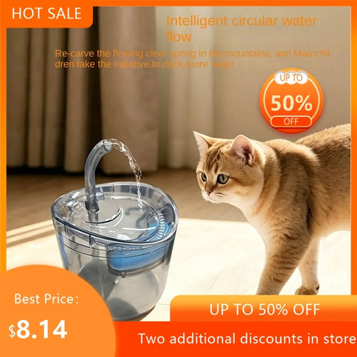 Automatic Pet Water Fountain – Quiet, Clean Flow