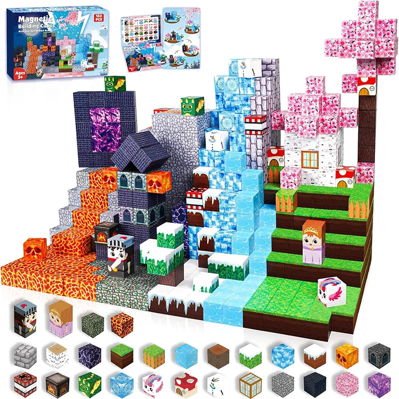 Magnetic Tiles Building Blocks Set – STEM Learning Toy
