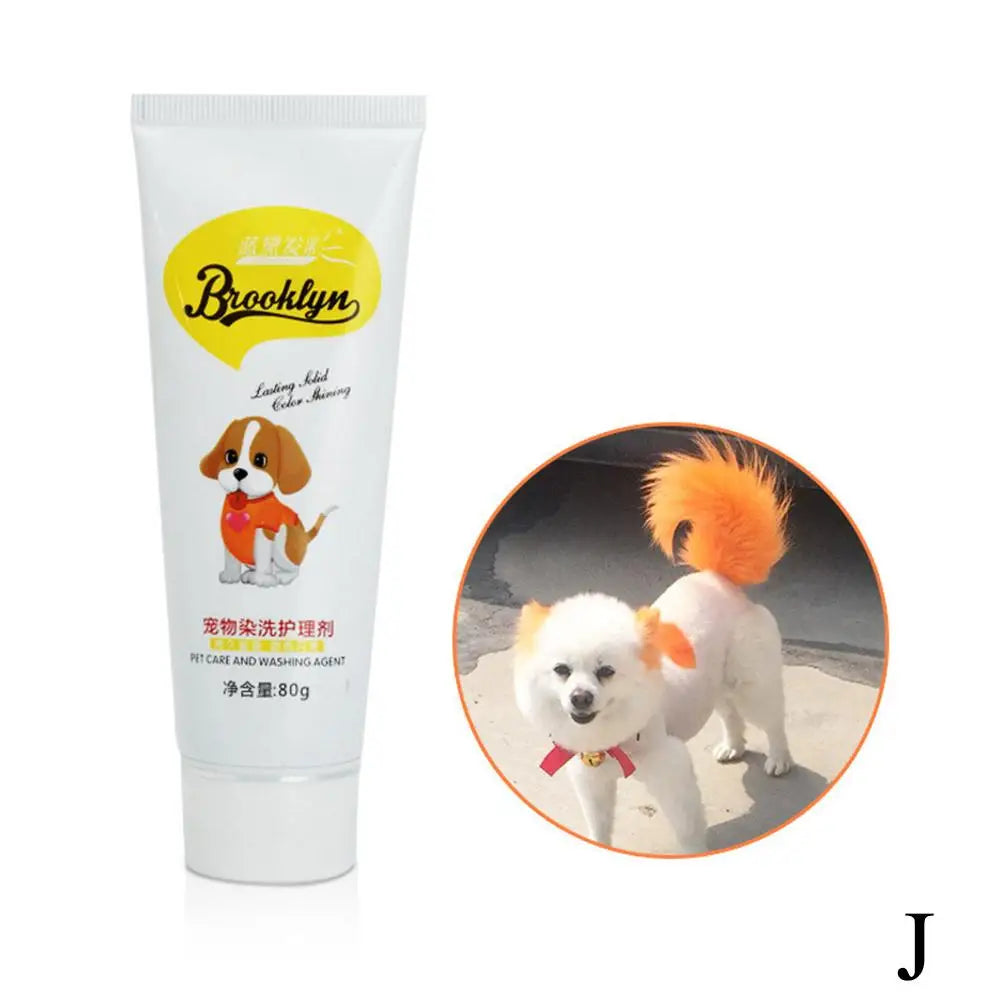 Samba Orange Color Pet Hair Dye Cream for Dogs and Cats – Bright Long-Lasting Color