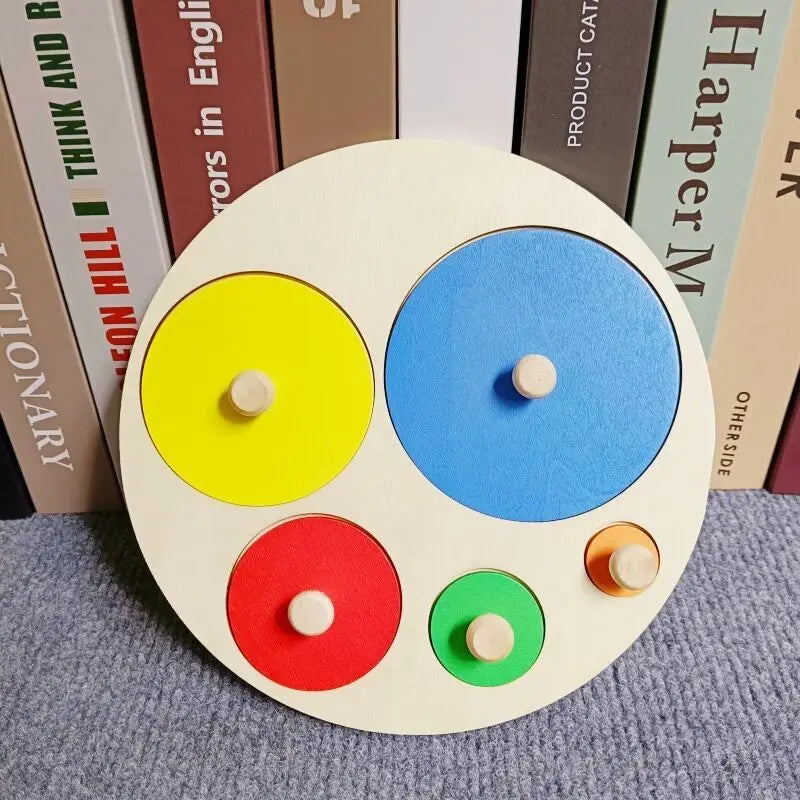 XL10902 Color Montessori Wooden Shape Sorting Blocks Puzzle Toy