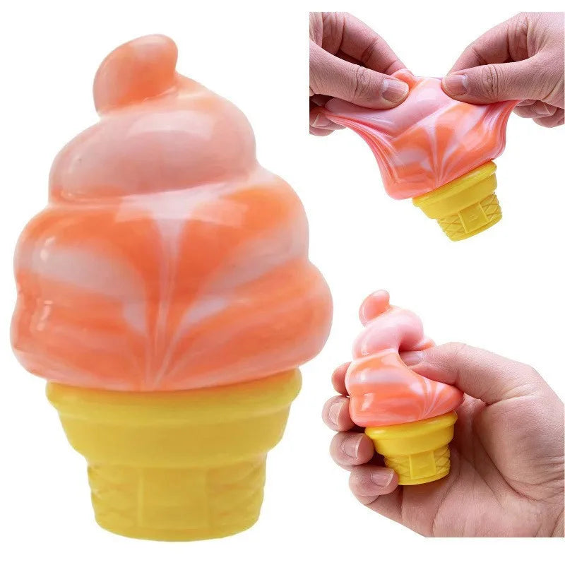 0022 Color Pizza Squishy Fidget Cube – Stress Relief Sensory Toy