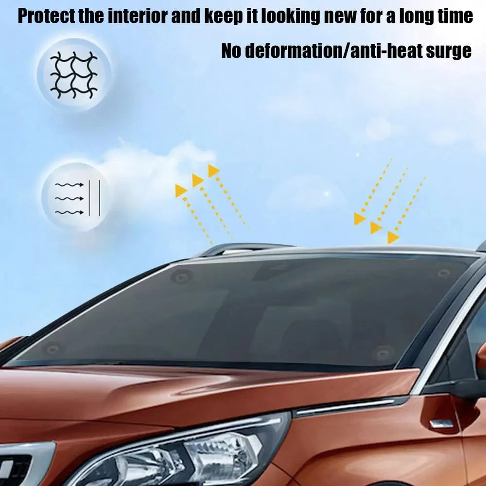 Retractable Car Sun Shade Visor – Front or Rear UV Shield