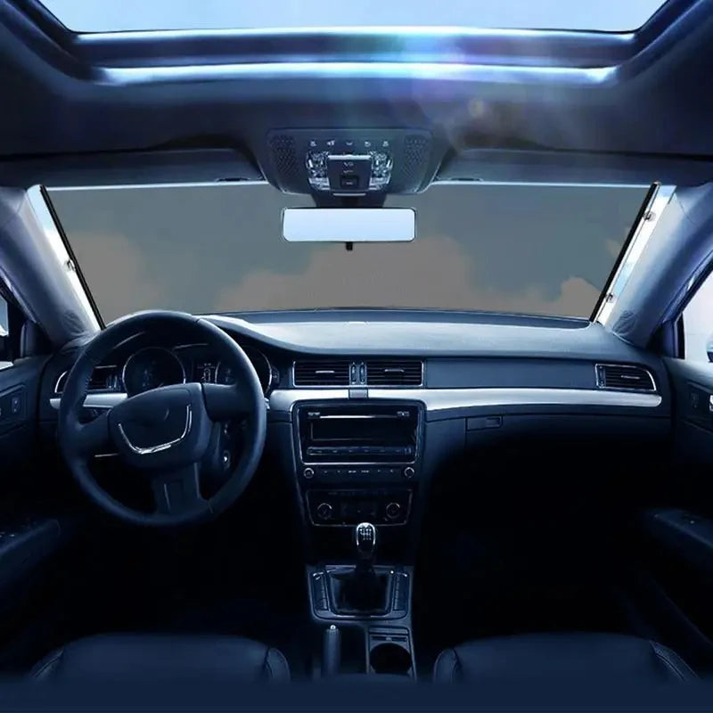 Retractable Car Sun Shade Visor – Front or Rear UV Shield