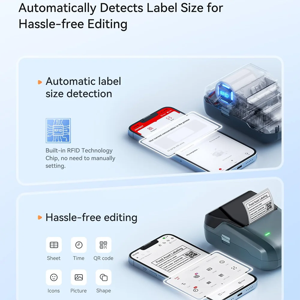 Bluetooth Thermal Label Printer – Portable 2-Inch Sticker Maker