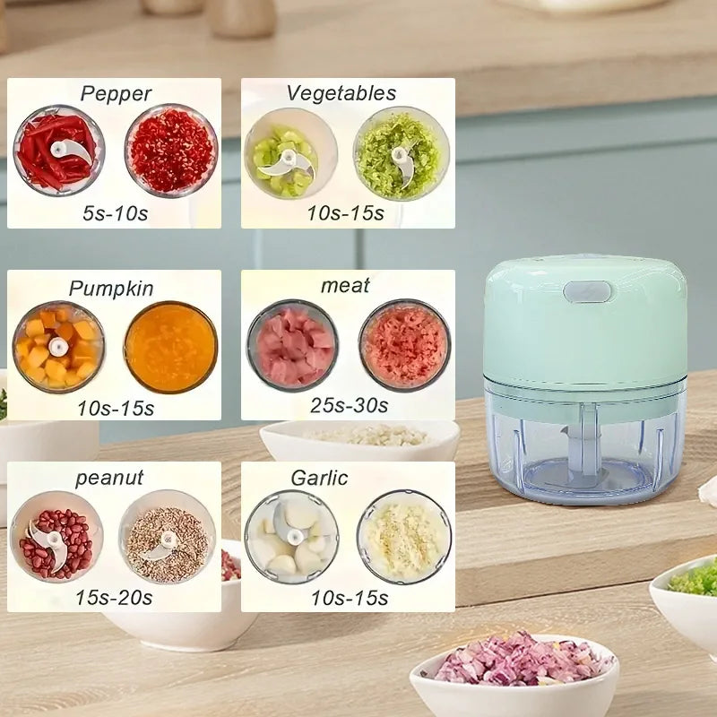 Mini Electric Garlic Chopper And Food Grinder 250 ml