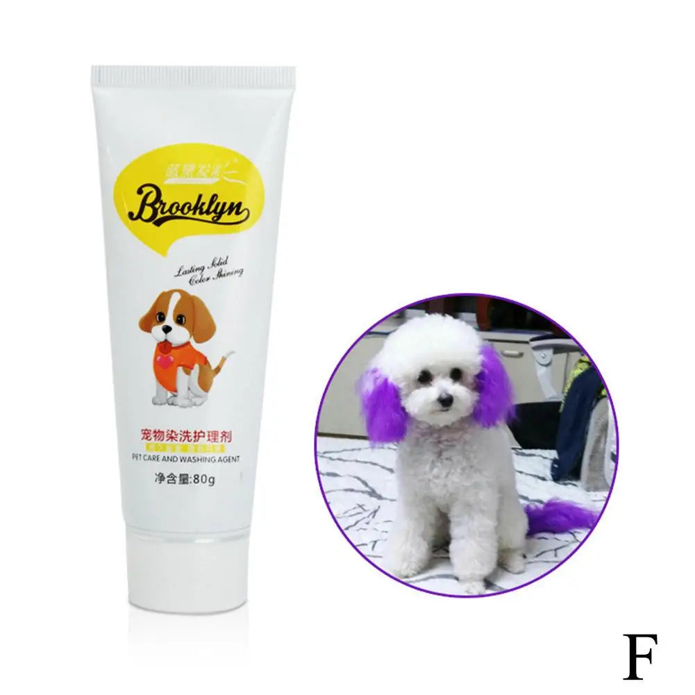Fascination Color Pet Hair Dye Cream for Dogs and Cats – Bright Long-Lasting Color