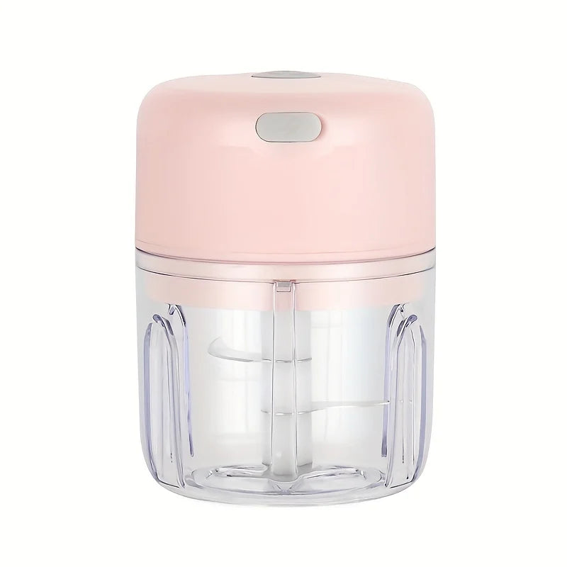 pink Color Mini Electric Garlic Chopper And Food Grinder 250 ml