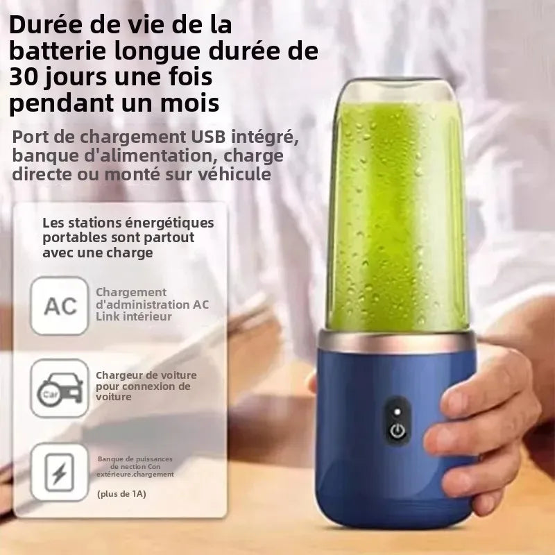 Portable USB Blender Juicer Cup 400 ml For Travel Smoothies