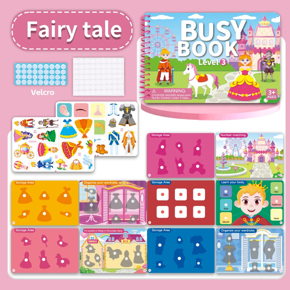 C Color Kids Quiet Busy Sticker Book – Montessori Travel Toy