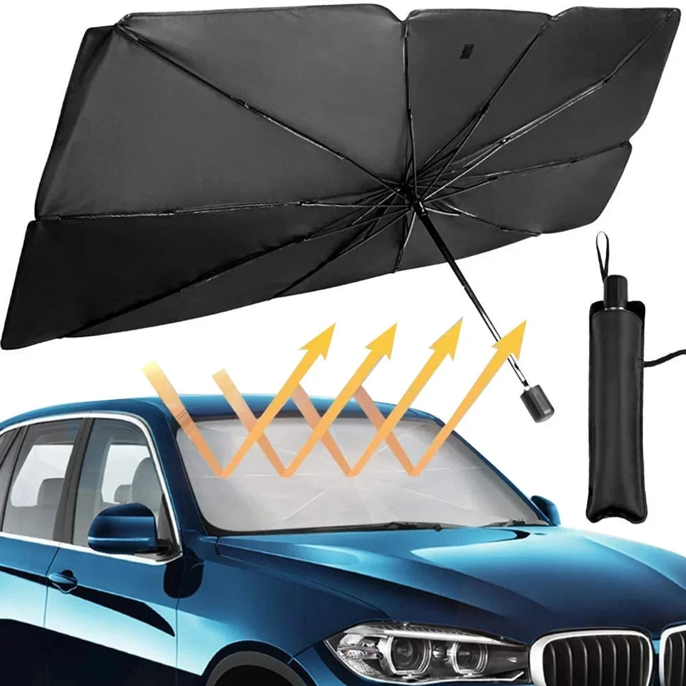 Car Windshield Sunshade Umbrella – UV-Blocking Foldable Cover