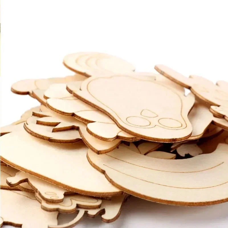 Wooden Montessori Drawing Stencil Set – 20-Piece Kids Craft