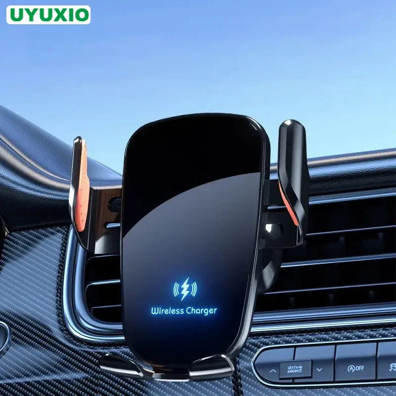 30W Wireless Car Charger Mount With Manual Clamping