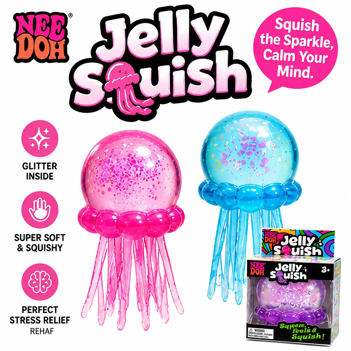 Pizza Squishy Fidget Cube – Stress Relief Sensory Toy