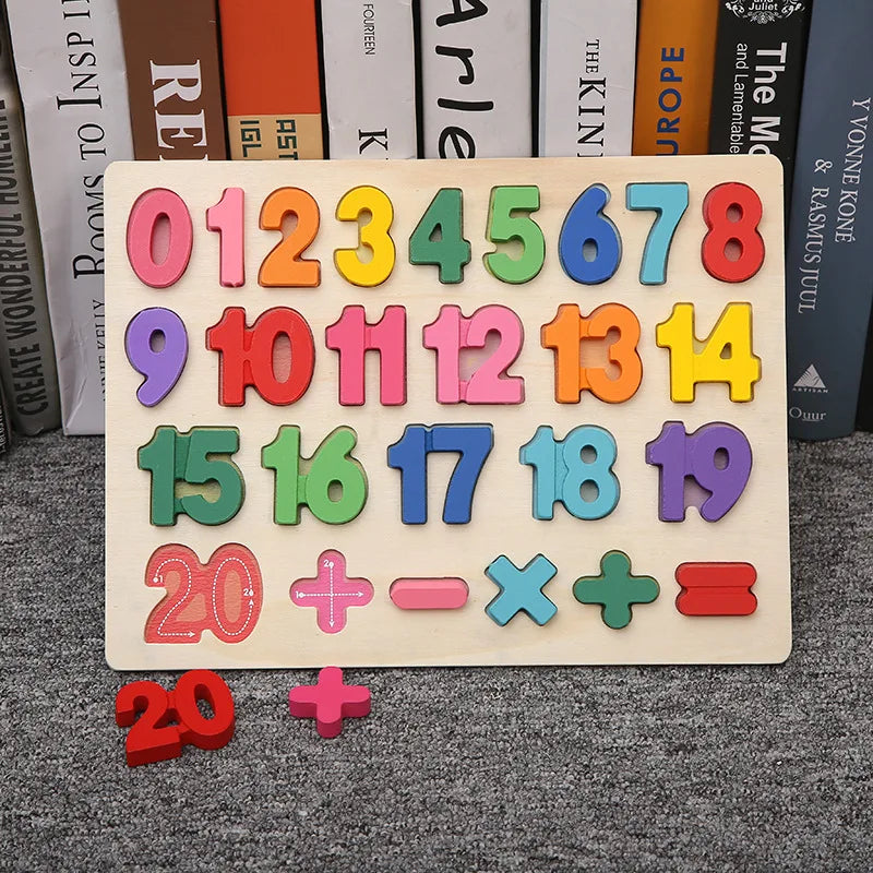 WT008 Color Montessori Wooden Shape Sorting Blocks Puzzle Toy